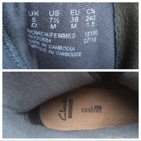 Clarks Nevella Devon Metallic Taupe leather boots 7.5 Like New - Picture 7 of 7